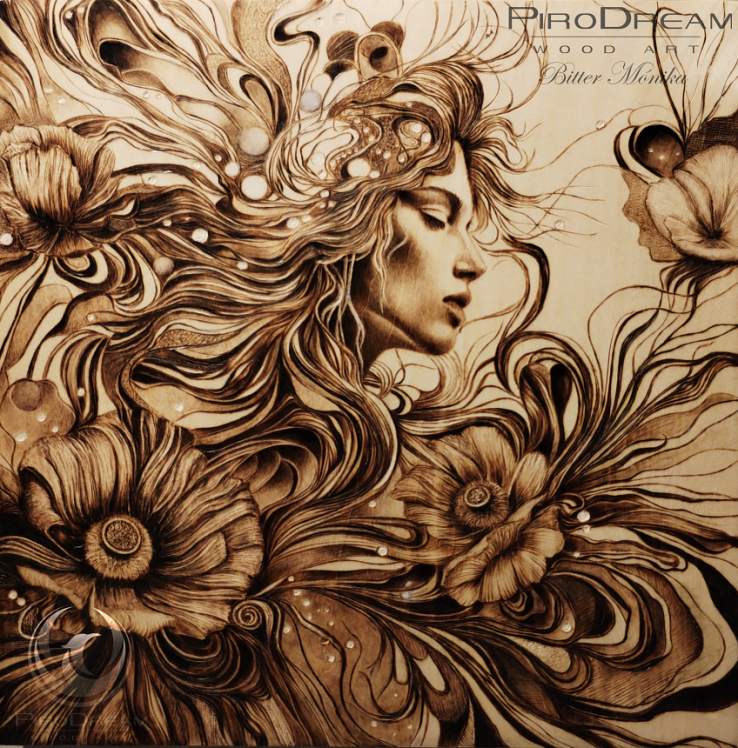 Pirográfia élőben - Harmónia tűzgrafika