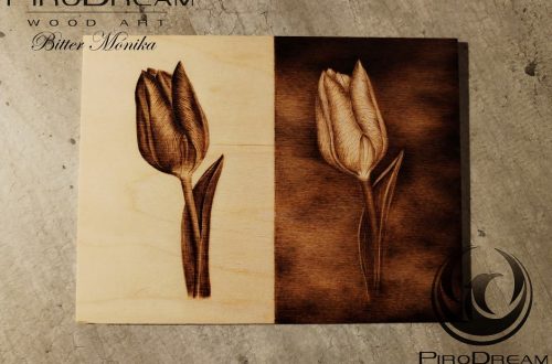 Pirográfia Jin-Jang, tűzgrafika, faégetés