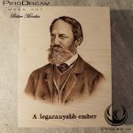 Pirográfia portré Jókai Mór tűzgrafika