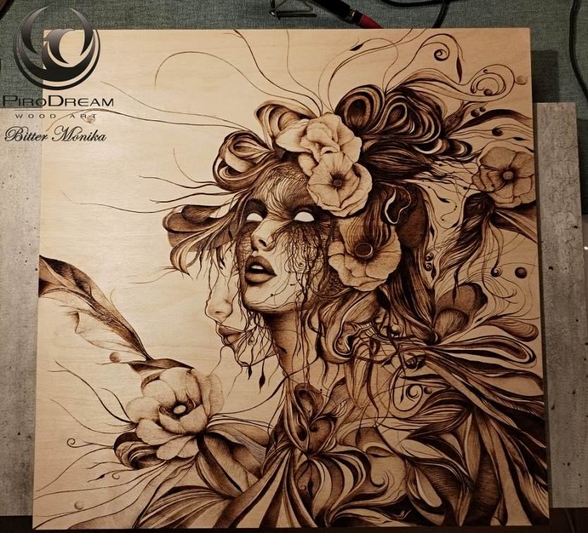 Pirográfia - Belső hang
Pirográfia, tűzgrafika, faégetés